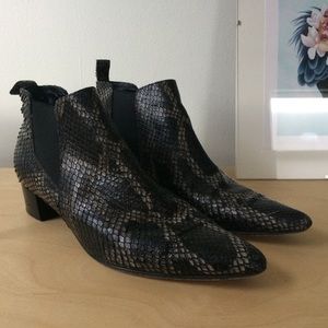 Vintage Snakeskin Booties